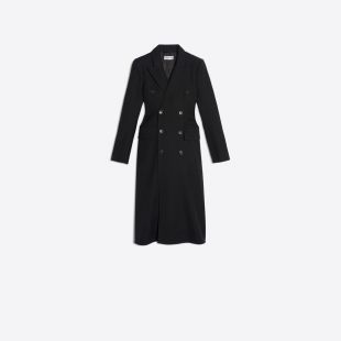 Balenciaga ‎Manteau Hourglass Double Boutonnage ‎noir