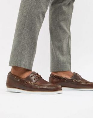 ASOS DESIGN Chaussures bateau marron