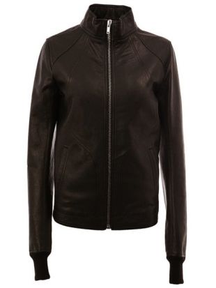 Rick Owens Veste Zippée à Col Montant