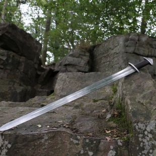 VIKING épée Geibig typologie Type V carbone acier arme Vikings réplique nordique médiéval du moyen âge à la main fait guerrier acier Sca Hema réplique