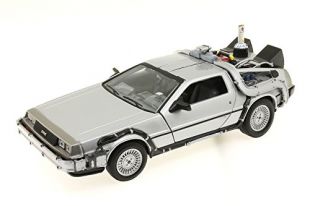 Welly 1/24 Scale Diecast Metal Delorean Time Machine Back to The Future Part II