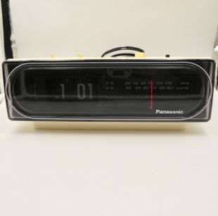 Panasonic Flip Clock Radio RC 6010 Alarm AM FM White Plastic 1980's Vintage  | eBay
