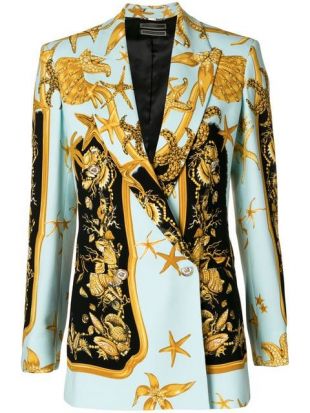 Versace Blazer Tresor De La Mer   Farfetch