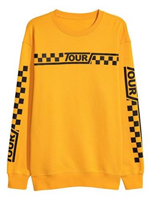 Identity Purpose Tour Stadium Tour Sweatshirt Yellow New Justin Bieber Merch