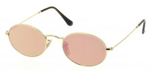 Lunettes de soleil RAY BAN RB 3547N 001/Z2 OVAL 51/21 Mixte OR Ovale Cerclée Classique 51mmx21mm 97€