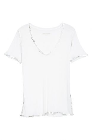 Zadig & Voltaire - 'Tino' Foil Accent Tee