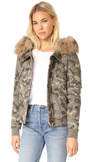 Fran Camo Bomber Jacket