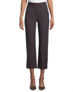 See by Chloe Striped Straight Leg Trousers