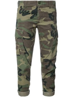 Re/Done Pantalon Imprimé Camouflage