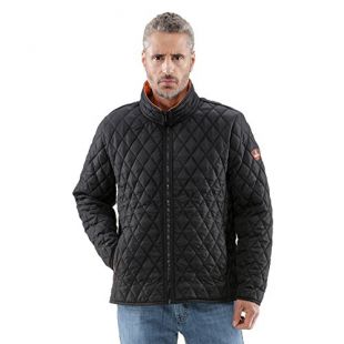 RefrigiWear Men's Lightweight Warm Insulated Diamond Quilted Jacket