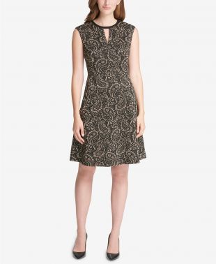 Tommy Hilfiger Paisley-Print A-Line Dress, Created for Macy's