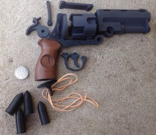 ÉNORME Hellboy bon Samaritain Revolver Gun Kit bricolage taille plus grande Revolver Sideshow disponible