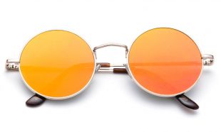 Sunny Color John Lennon Sunglasses Mirrored UV 100% Lens Spring Hinged Frame New  | eBay