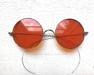 1920 ' s Rx Non rondes lunettes de soleil Unique Indie Grunge Alternative Hippie John Lennon Gypsy Orange bobine Temples 2" de Large