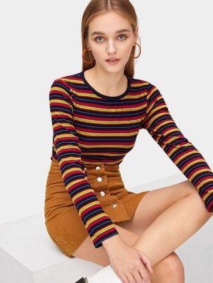 Colorful Striped Tee