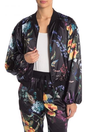 On The Road | Sherry Floral Satin Bomber Jacket | Nordstrom Rack