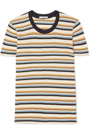 James Perse Vintage Boy striped cotton-blend jersey T-shirt