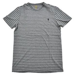 Polo Ralph Lauren Mens Custom Fit Crew Neck T-shirt (X-Large, Squire Heather)