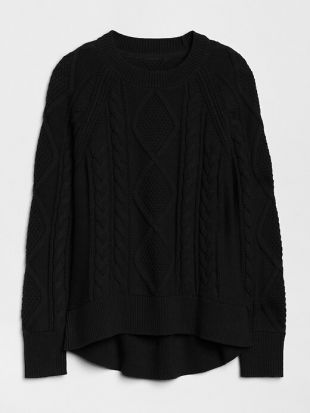 Gap Hi Lo Cable Knit Sweater