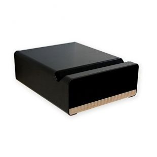 Support mural de vélo - Étagère en V au design élégant -revêtement par pulvérisationen aluminium et une plaque Multiplex met votre vélo parfaitement en scène sur ce support moral- Idéal pour la maison, noir - différents sol d’étagères - 24 x 30 x 10 cm, n