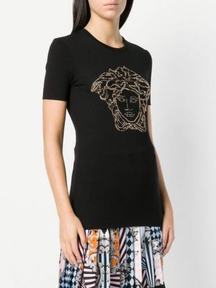 Versace Medusa Studded T shirt