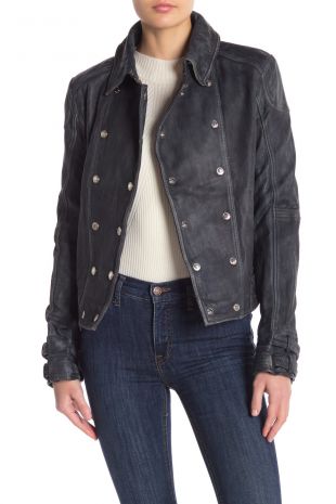 Free People Avis Leather Jacket