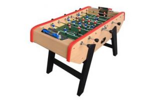 Calciobalilla Happy Garden 140 Cm – Da 2 A 4 Giocatori, Con 4 Palloni, Look Vintage, Struttura In MDF