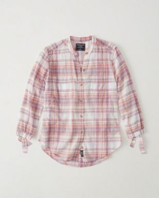 Abercrombie & Fitch Tie Sleeve Button-up Shirt