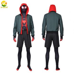 Spider Man: Into the Spider Verse Miles Morales Cosplay Costume