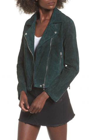 blanknyc green moto jacket