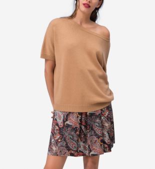 Pull en laine et cachemire mélangés