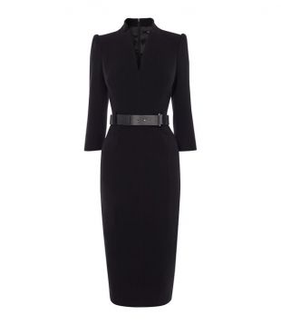 Karen Millen Leather Belt Pencil Dress