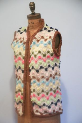 stock d’invendus des années 1960 Pom Pom veste en tricot