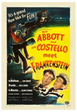 Horror Comedy Abbott Costello Meet Frankenstein Movie Poster 1948 | eBay