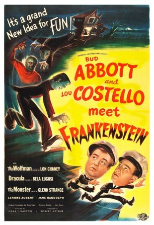 Abbott et Costello rencontre Frankenstein   Horror Movie Poster impression   13 « x 19 » ou 24 « x 36 »   salle des médias   Wolfman Lon Chaney Dracula Bela Lugosi