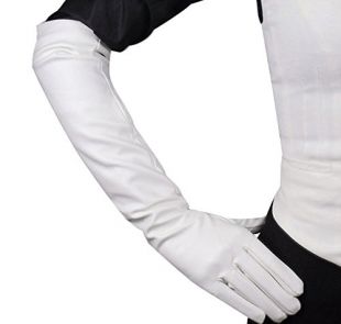 Edith qi Elégants aux femmes robe de soiree gants en faux cuir pour fête de mariage costume multicolore, taille pour S-L