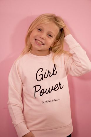 Sweat enfants brodé "Girl Power"