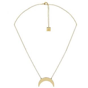 Zag Bijoux Collier Pendentif Lune inversée (doré)