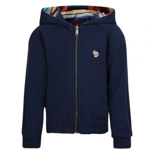 Paul Smith - Paul Smith Navy and Multicoloured Striped Reversible ...