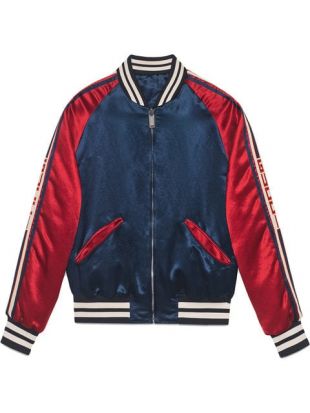 Gucci Stripe Reversible Acetate Bomber