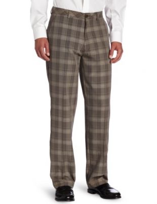 mens haggar active series straight fit dress pants Haggar The Active Series City Flex 5-Pocket Pants, Flat Front in Medium Grey