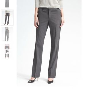 Banana Republic - BR Logan Trouser Fit Luxe Twill Pant Charcoal Gray