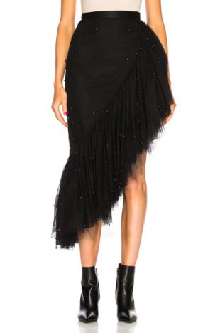 camber layered tulle maxi skirt