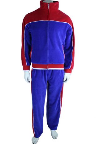 Suittraders USA Red, White & Blue Velour Tracksuit