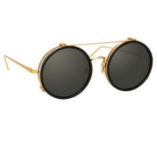 Linda Farrow 741 C1 Round Sunglasses