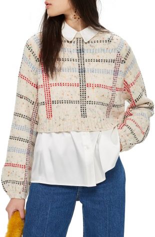 Check Pattern Sweater