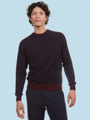 Pull vanisé à col rond