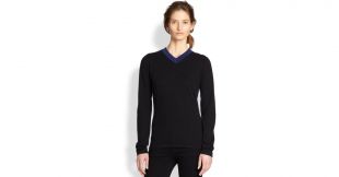 Rag & Bone   Black Renelle Wool & Cashmere Colorblock Sweater   Lyst
