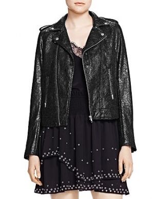 Waxed Lace Moto Jacket