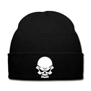 Spreadshirt Tête De Mort Méchante Bonnet d'hiver, Noir